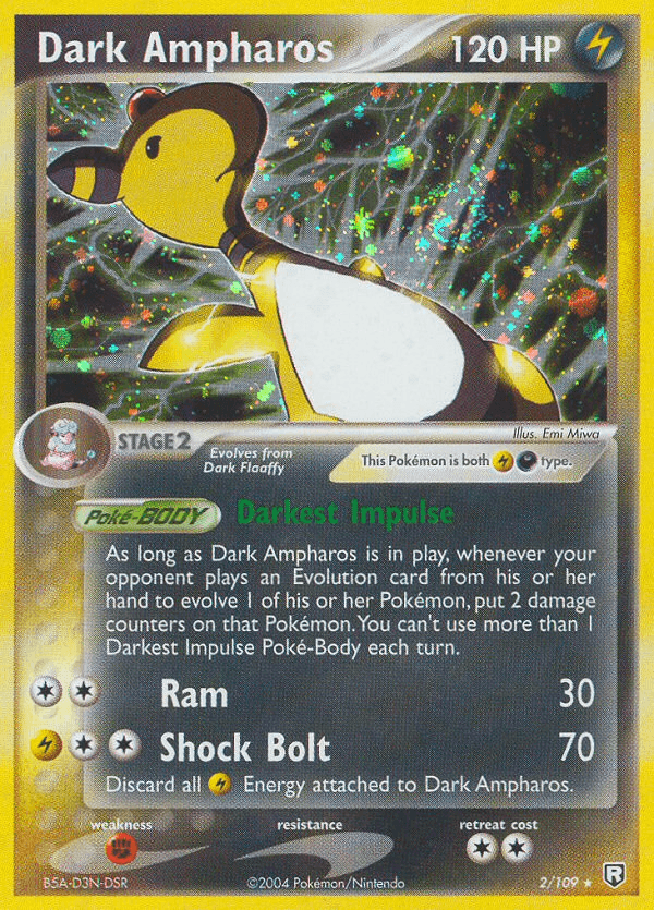 Dark Ampharos from Team Rocket Returns