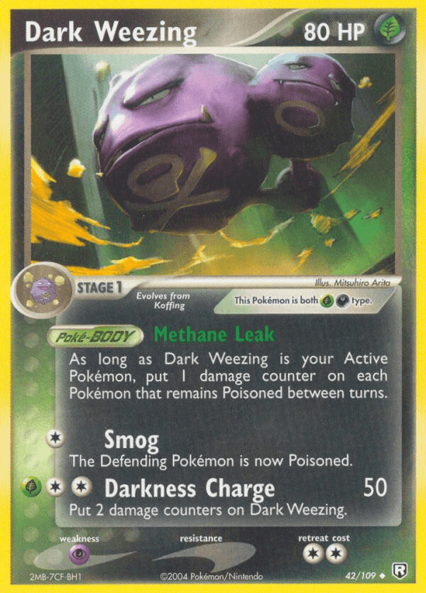 Dark Weezing from Team Rocket Returns