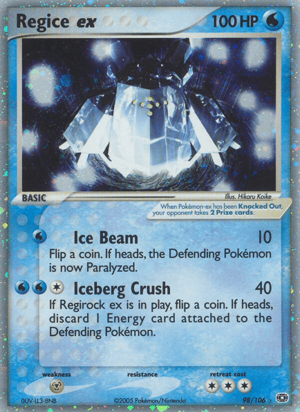 Regice ex from Emerald