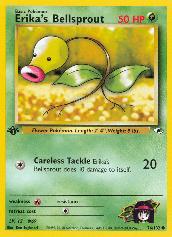 Erika's Bellsprout from Gym Heroes