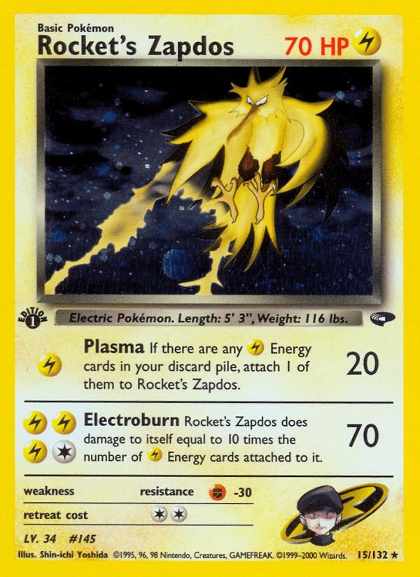 Rocket's Zapdos from Gym Challenge