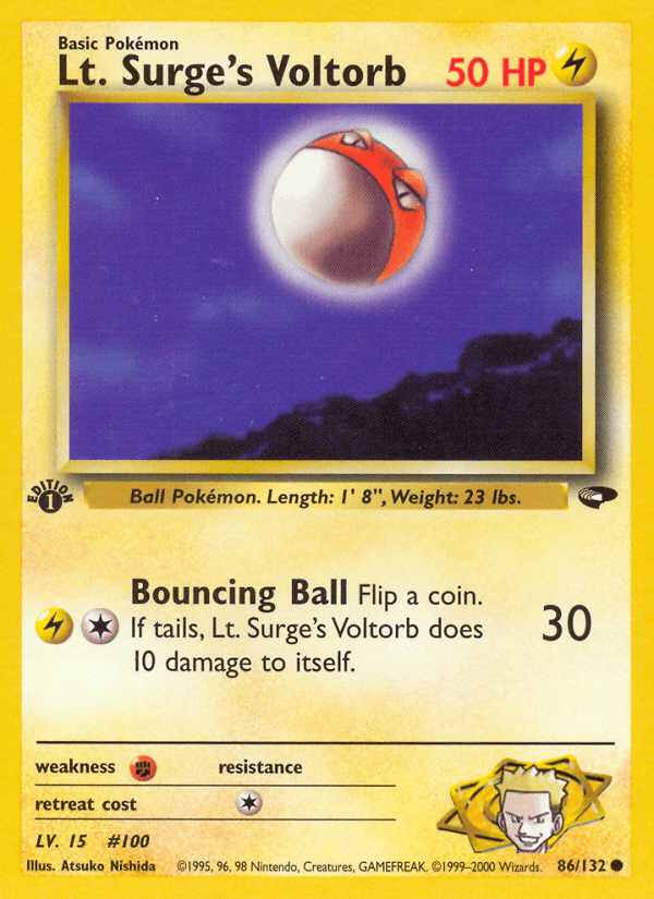 Lt. Surge's Voltorb from Gym Challenge