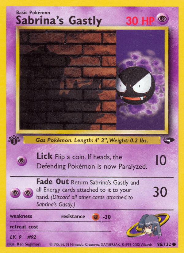 Sabrina's Gastly from Gym Challenge