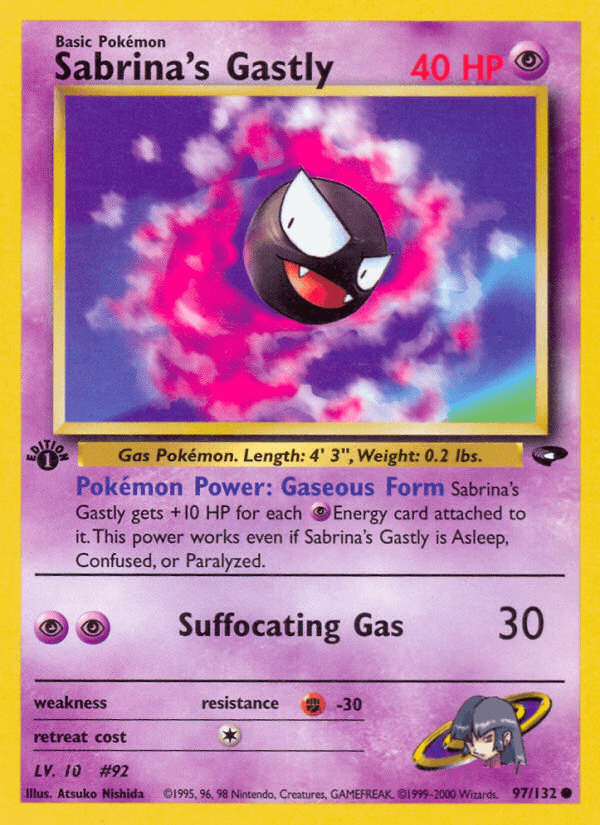 Sabrina's Gastly from Gym Challenge