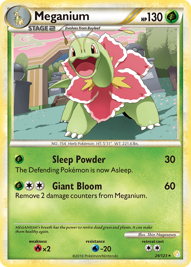 Meganium from HeartGold & SoulSilver
