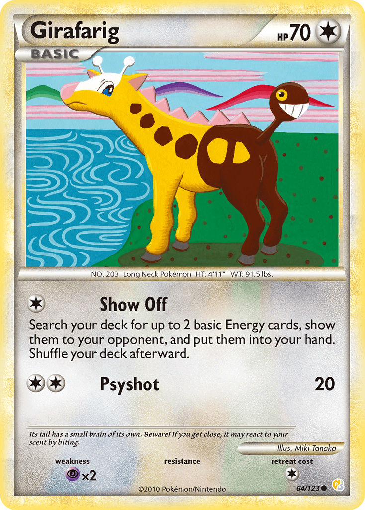 Girafarig from HeartGold & SoulSilver