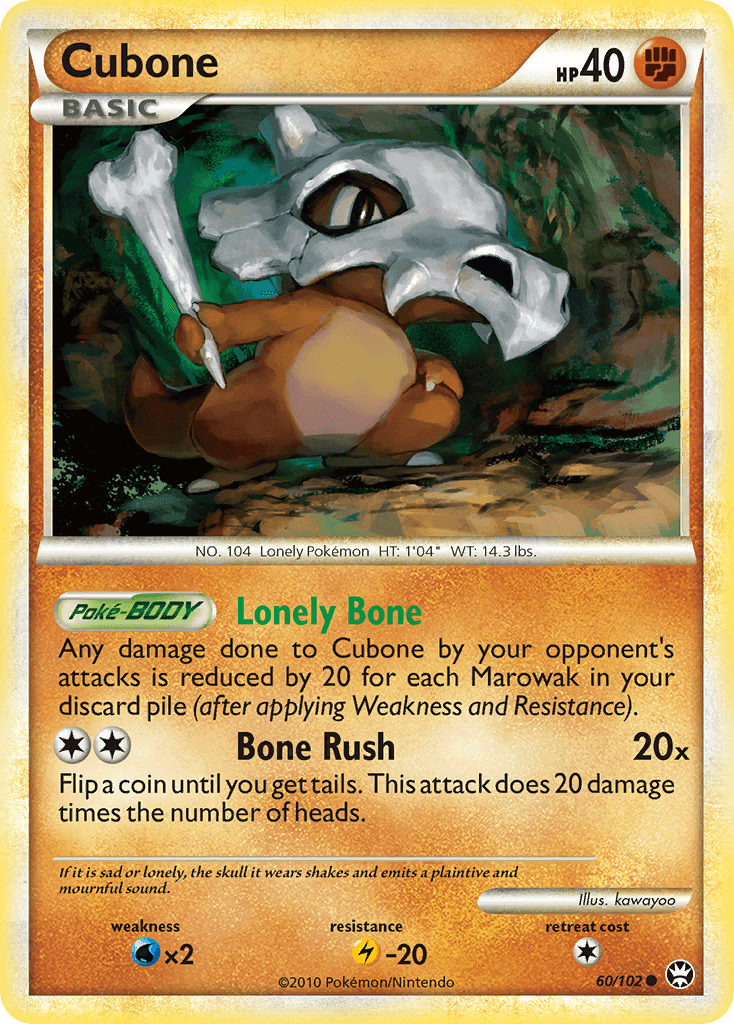 Cubone from HS—Triumphant