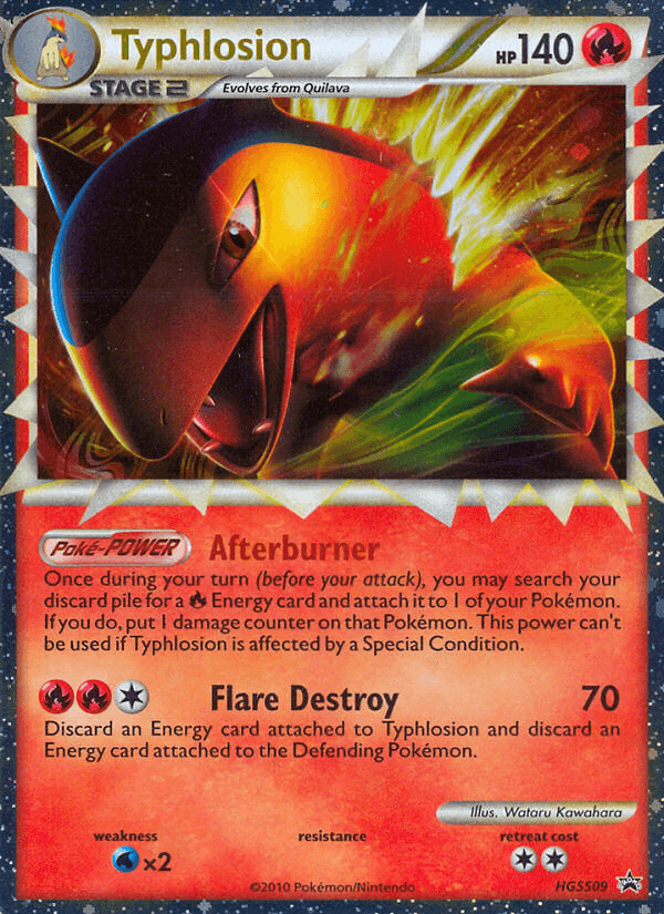 Typhlosion from HGSS Black Star Promos