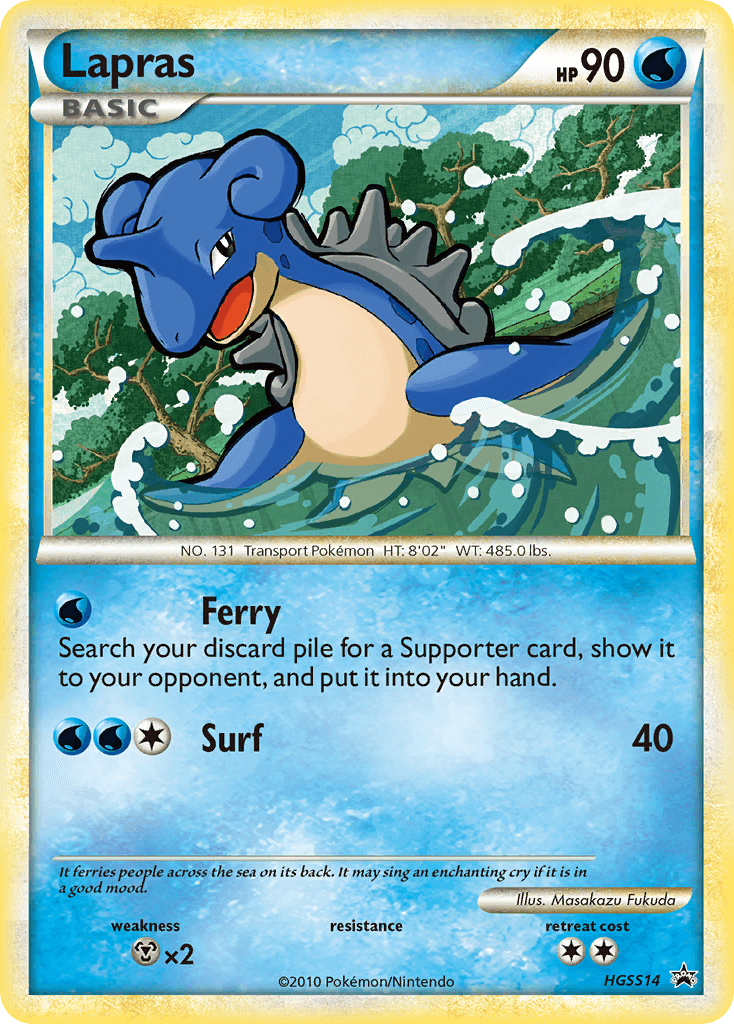 Lapras from HGSS Black Star Promos