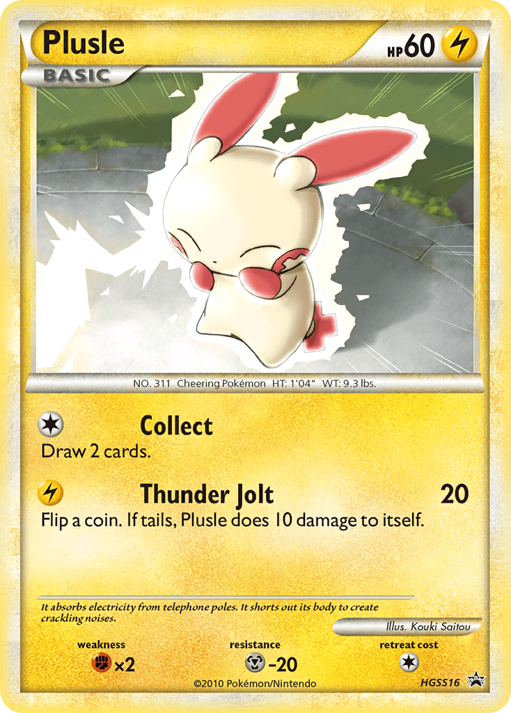 Plusle from HGSS Black Star Promos