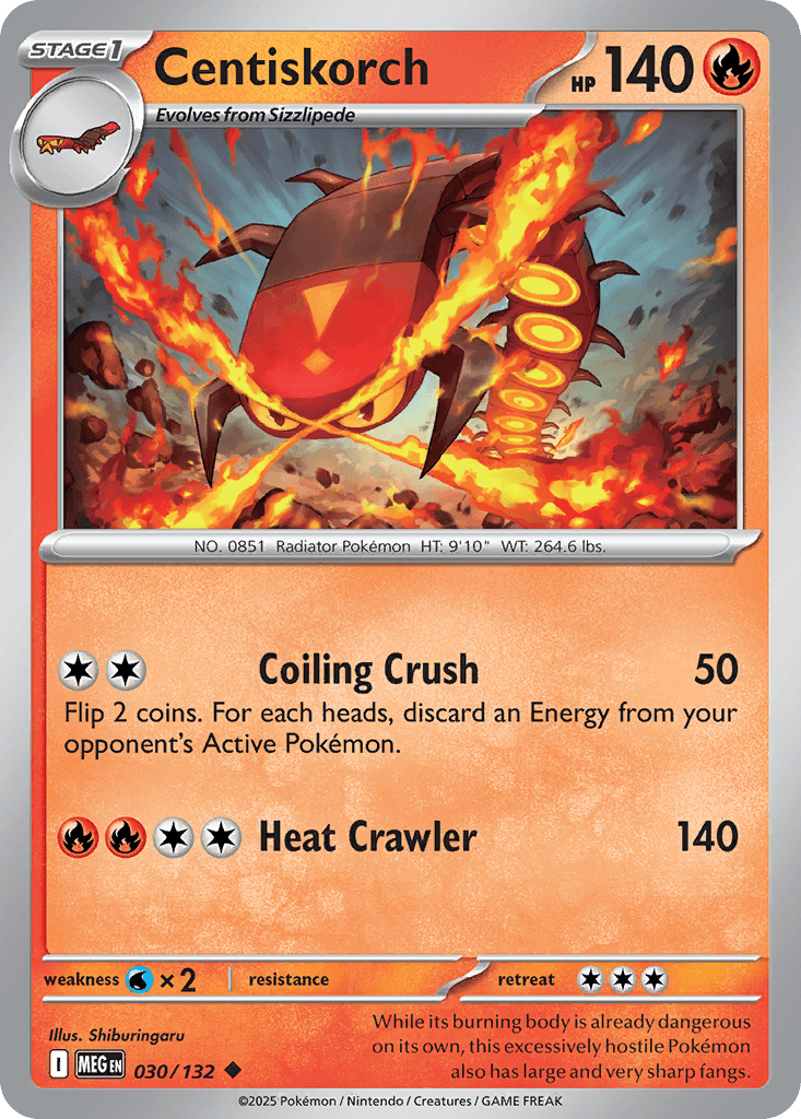 Centiskorch from Mega Evolution