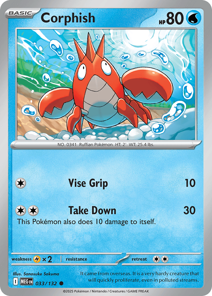 Corphish from Mega Evolution