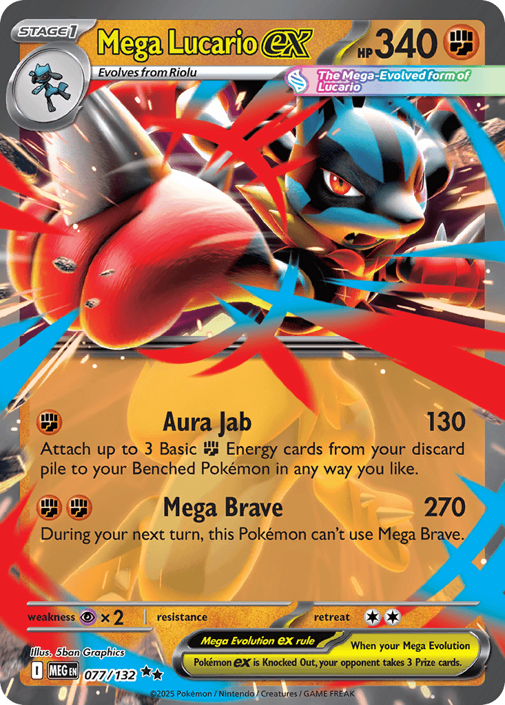 Mega Lucario ex from Mega Evolution