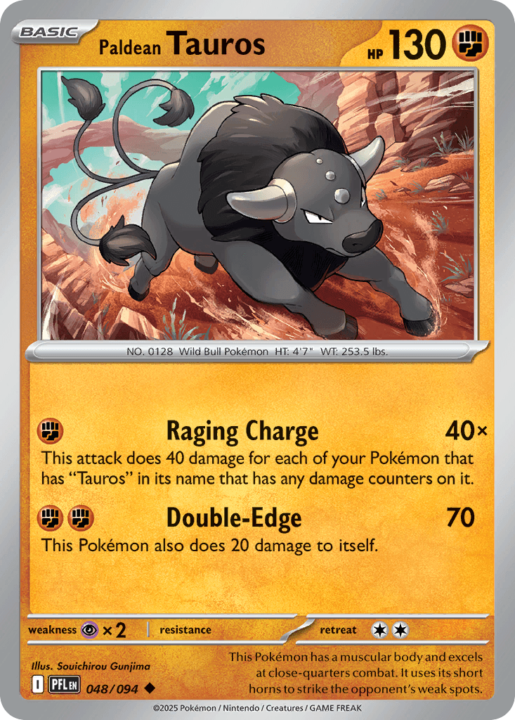 Paldean Tauros from Phantasmal Flames