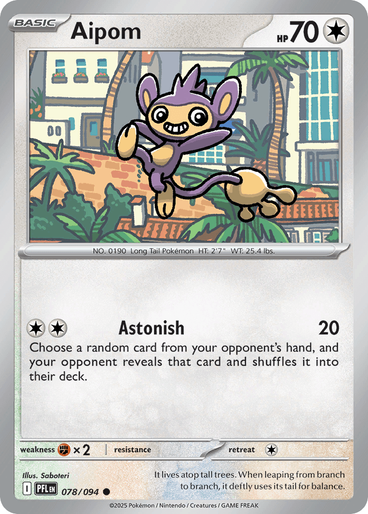 Aipom from Phantasmal Flames