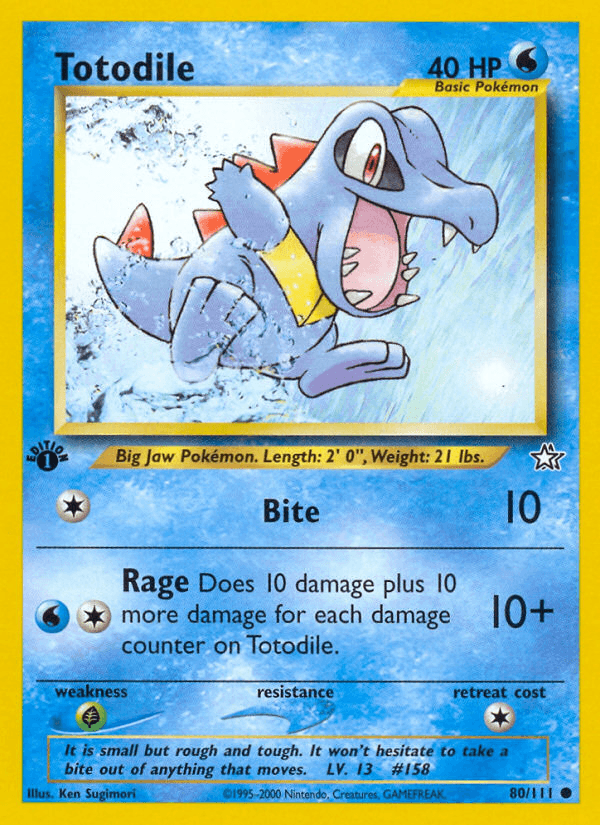 Totodile from Neo Genesis