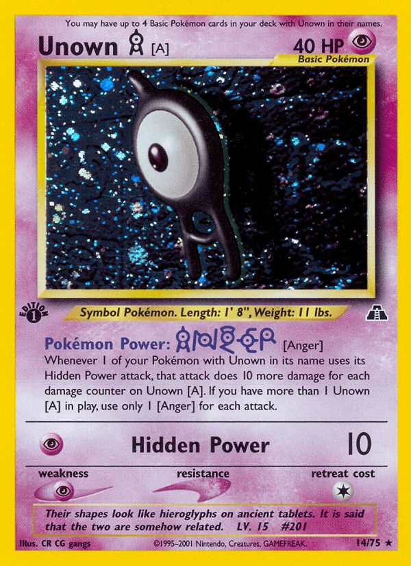 Unown [A] from Neo Discovery