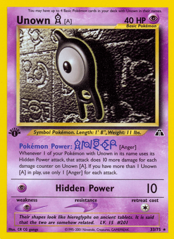 Unown [A] from Neo Discovery