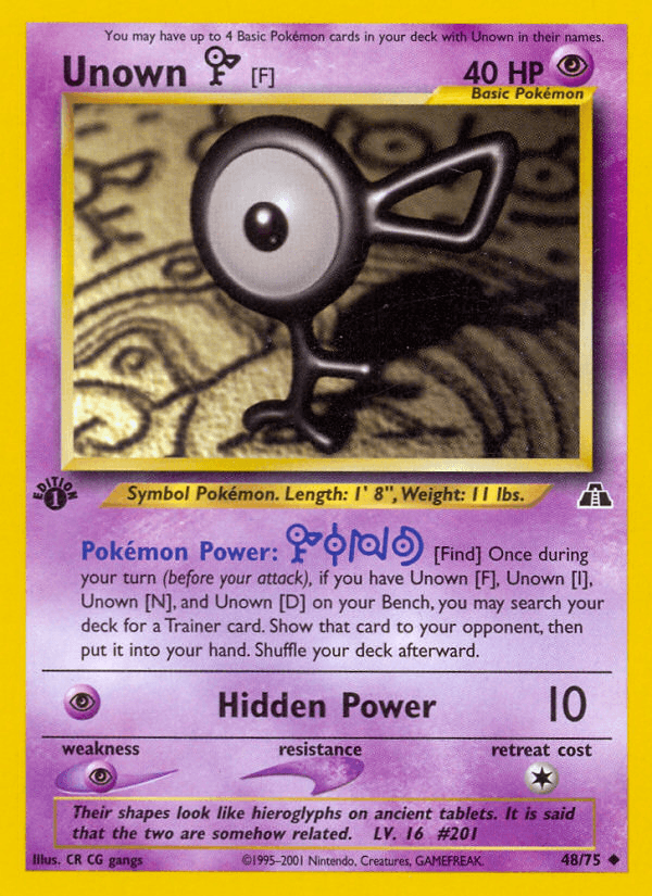 Unown [F] from Neo Discovery