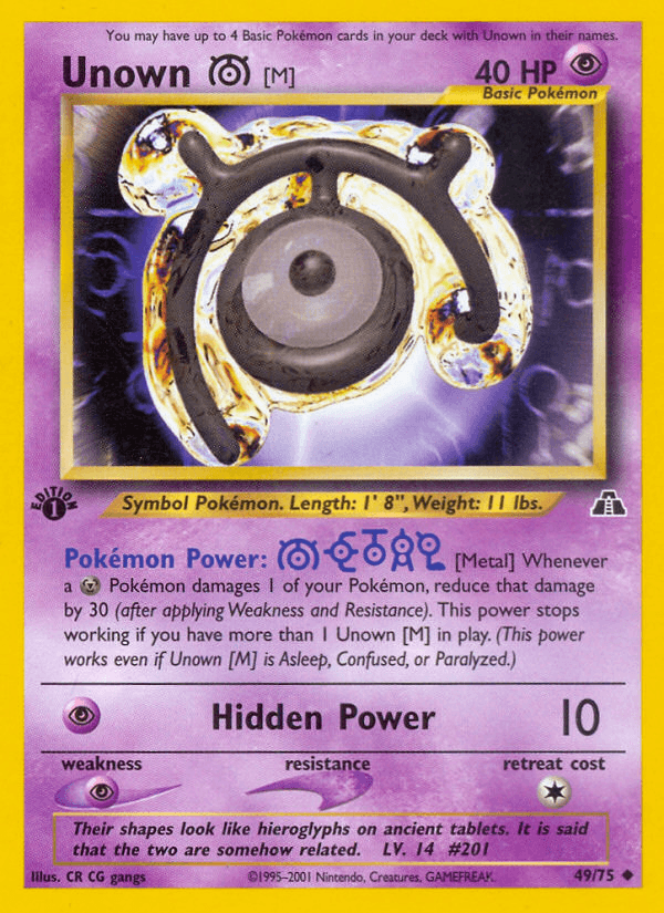 Unown [M] from Neo Discovery