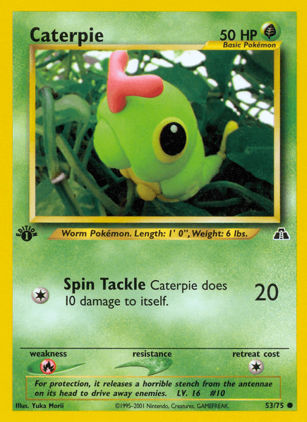 Caterpie from Neo Discovery
