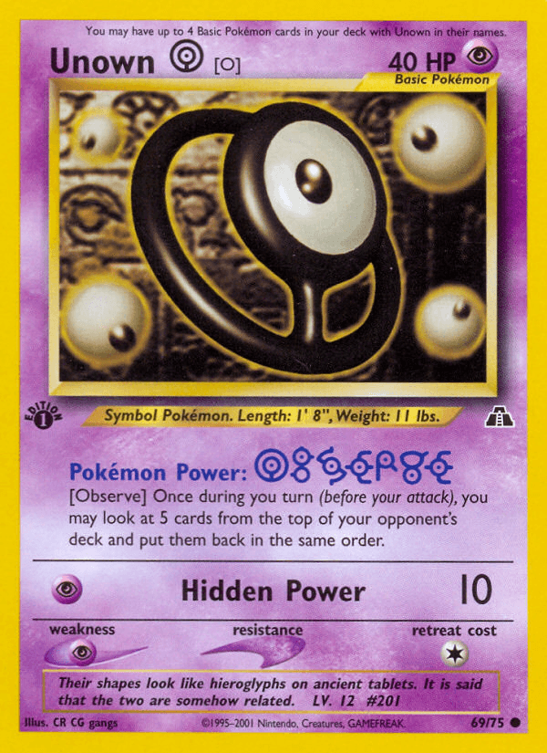 Unown [O] from Neo Discovery