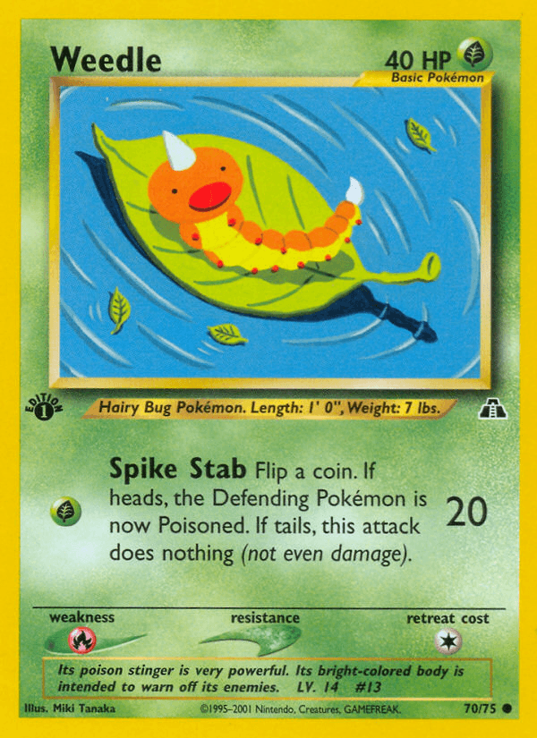Weedle from Neo Discovery