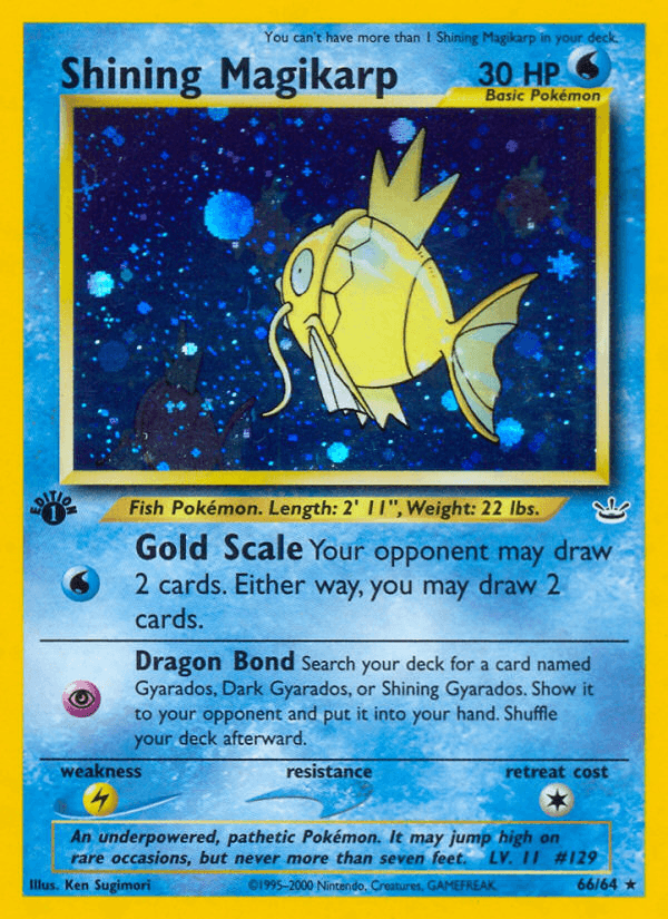 Shining Magikarp from Neo Revelation