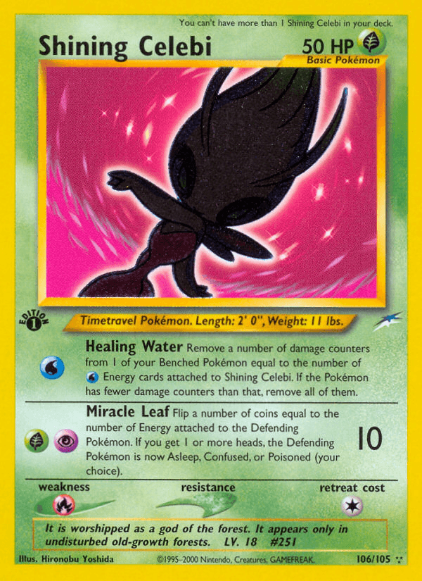 Shining Celebi from Neo Destiny