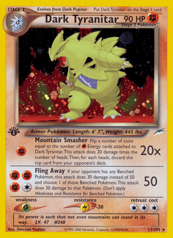Dark Tyranitar from Neo Destiny