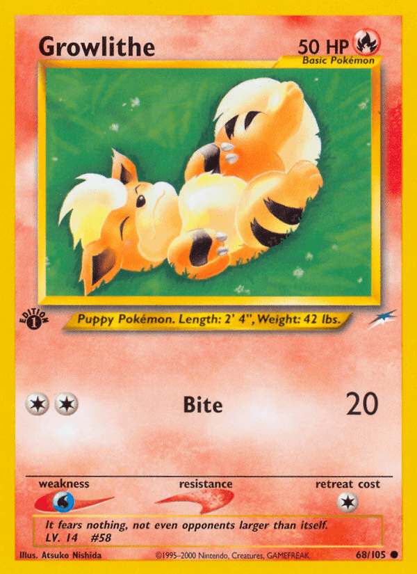 Growlithe from Neo Destiny
