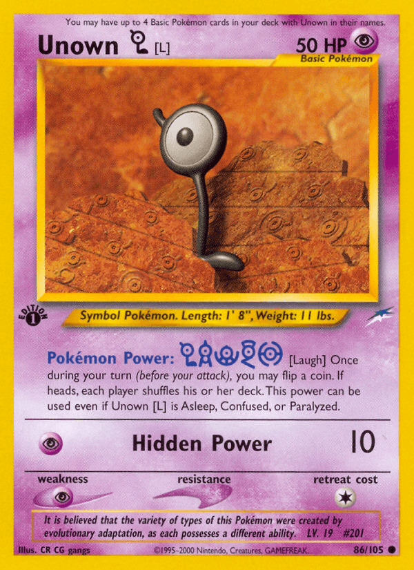 Unown [L] from Neo Destiny