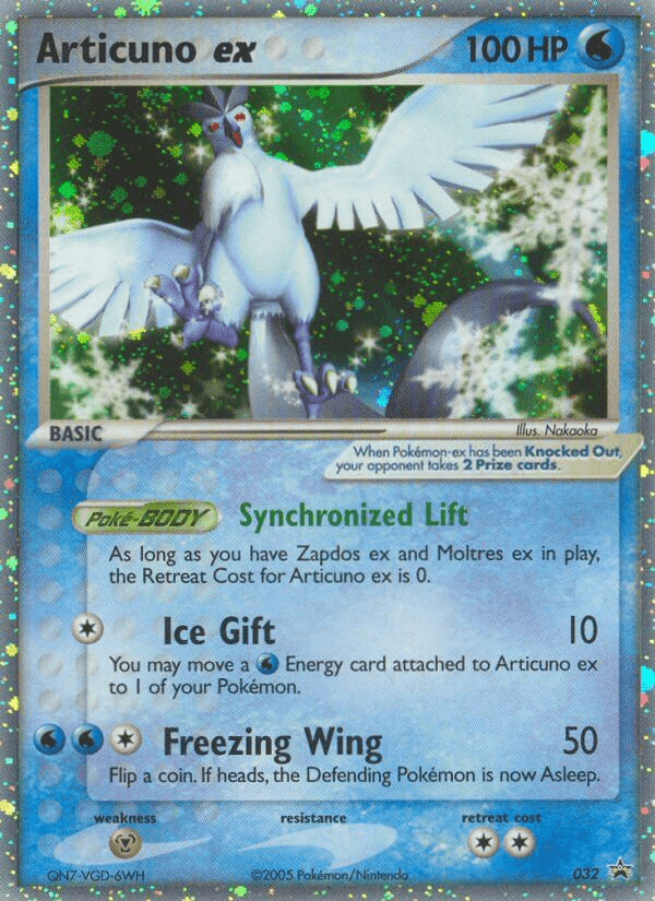 Articuno ex from Nintendo Black Star Promos