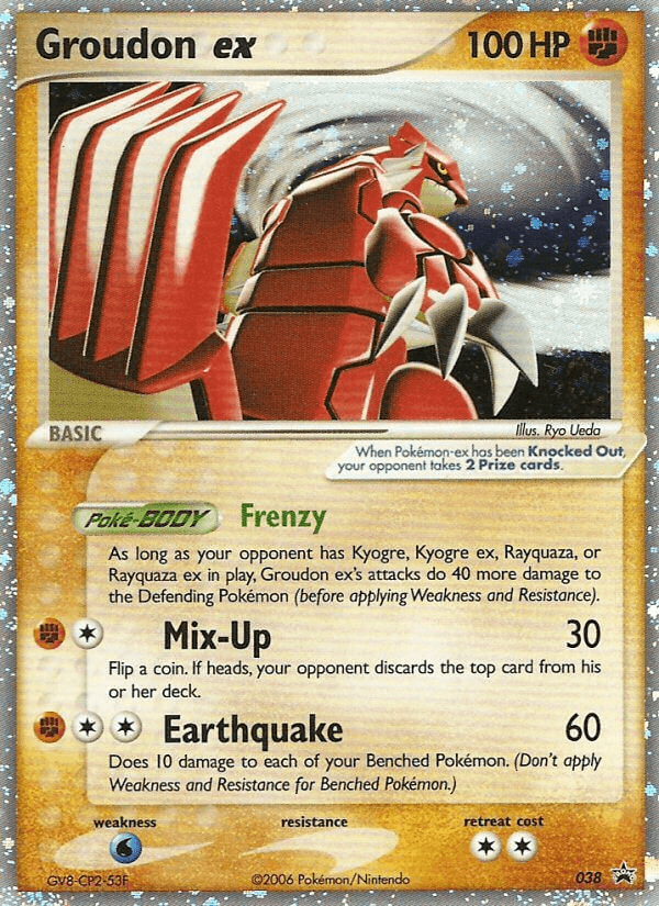 Groudon ex from Nintendo Black Star Promos