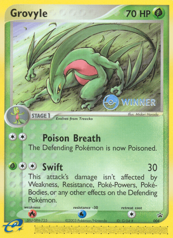 Grovyle from Nintendo Black Star Promos