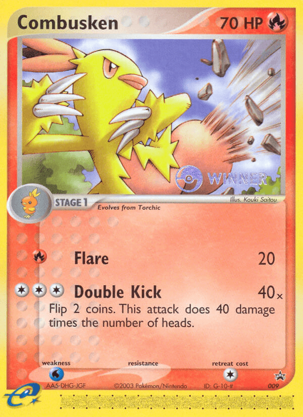 Combusken from Nintendo Black Star Promos
