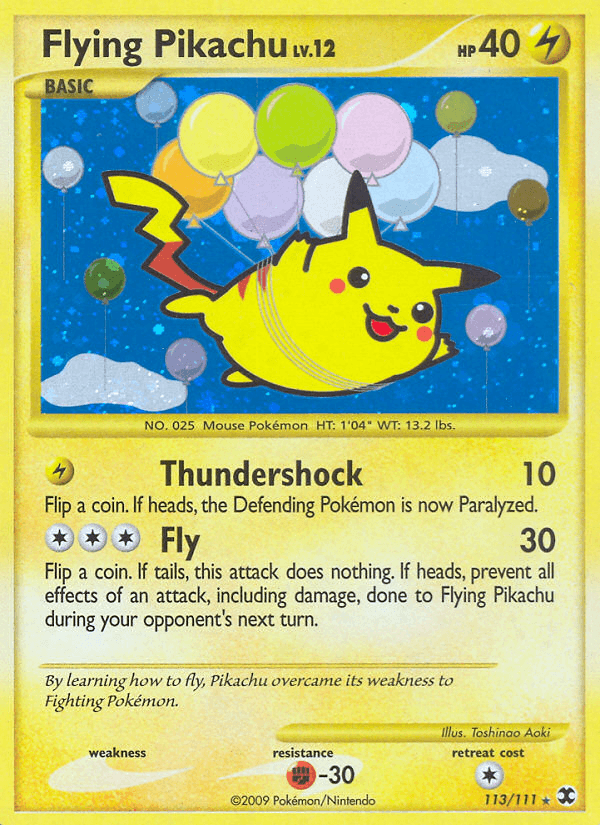 Flying Pikachu from Rising Rivals
