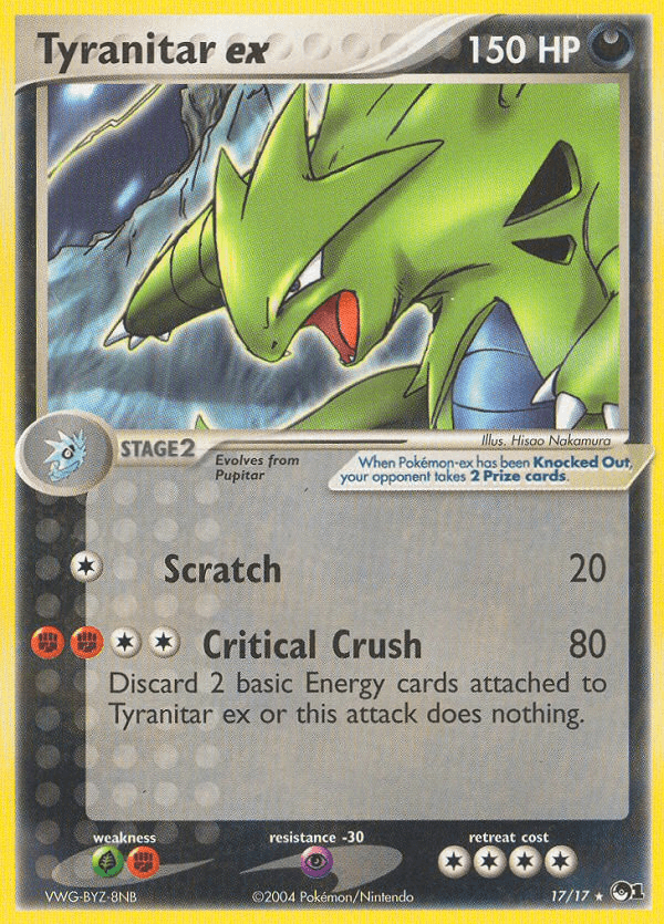 Tyranitar ex from POP Series 1