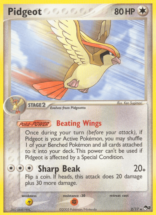 Pidgeot from POP Series 2