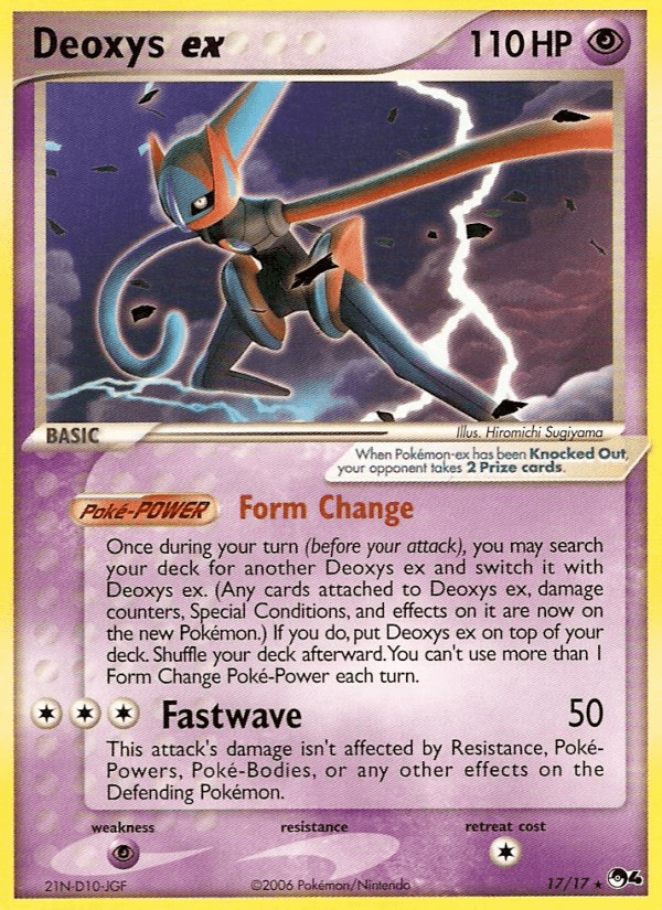 Deoxys ex from POP Series 4