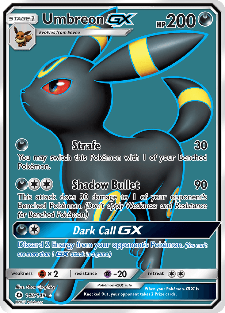 Umbreon-GX from Sun & Moon