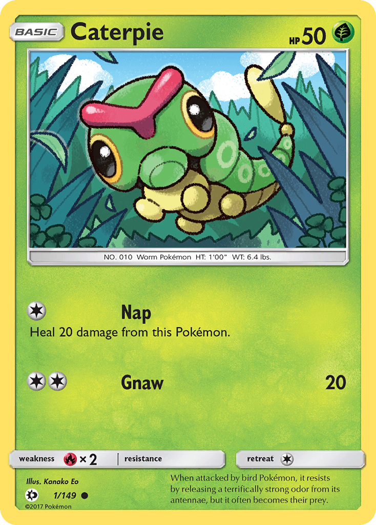 Caterpie from Sun & Moon