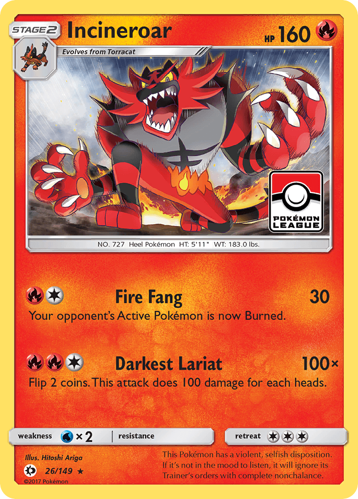 Incineroar from Sun & Moon