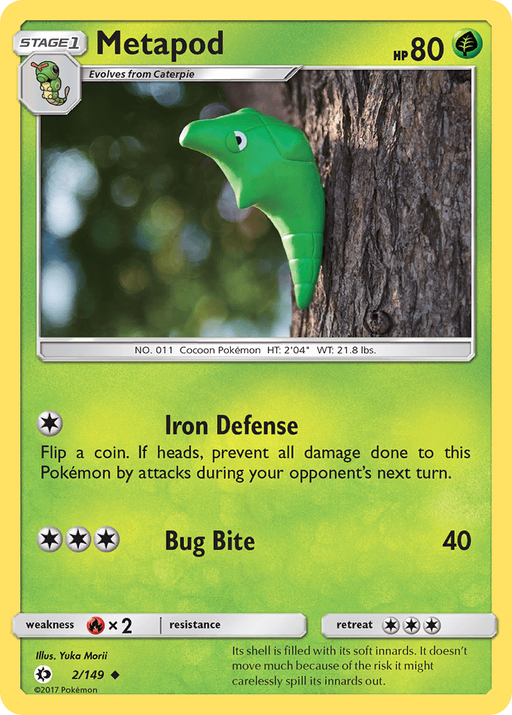 Metapod from Sun & Moon