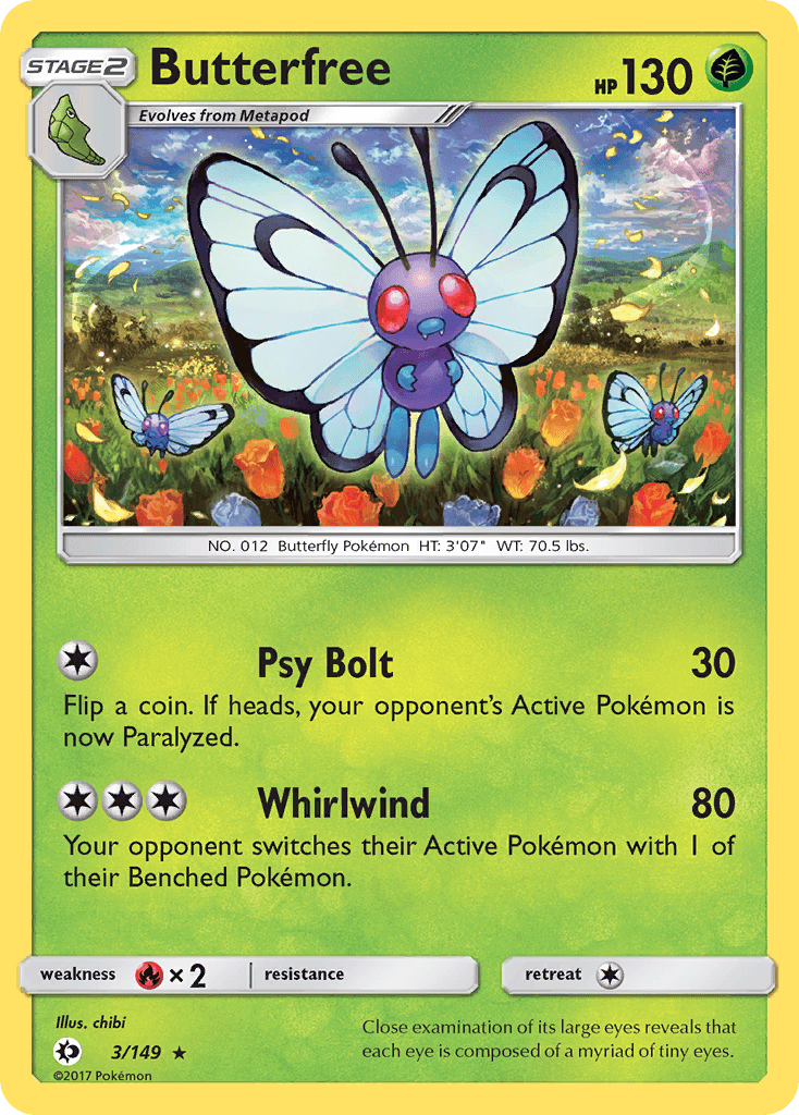 Butterfree from Sun & Moon