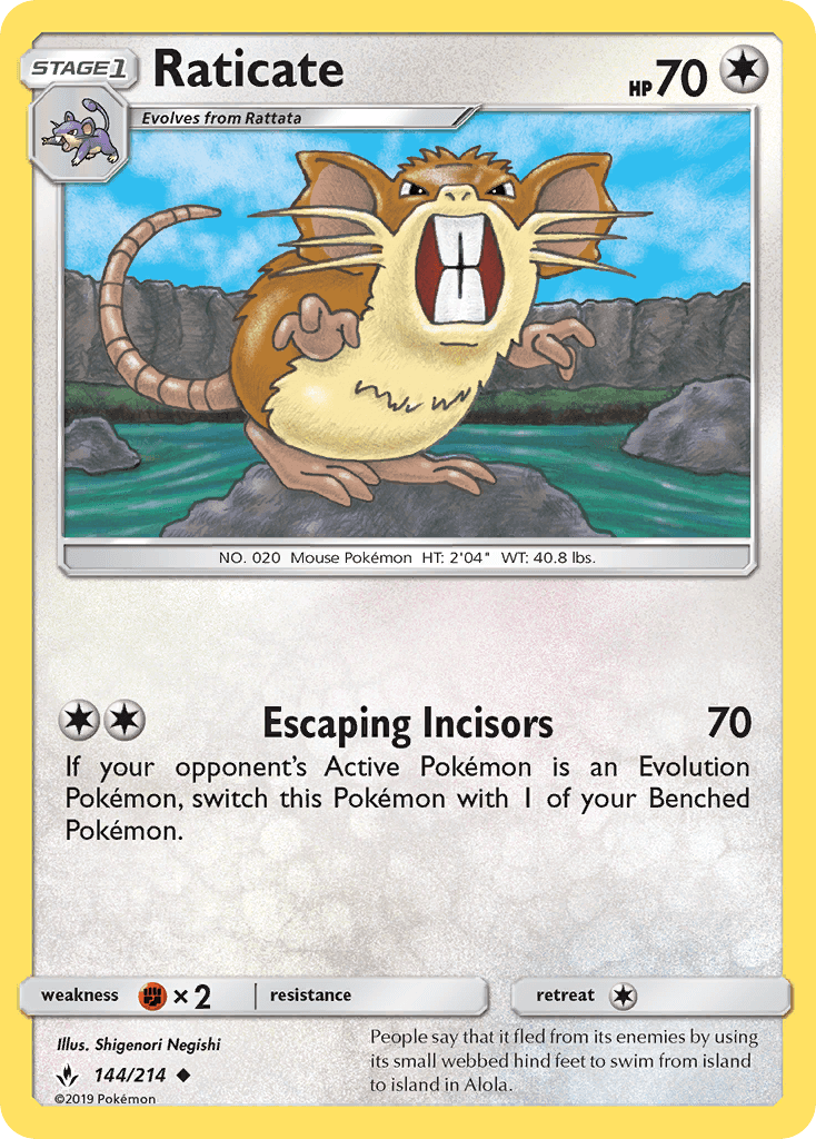 Raticate from Unbroken Bonds