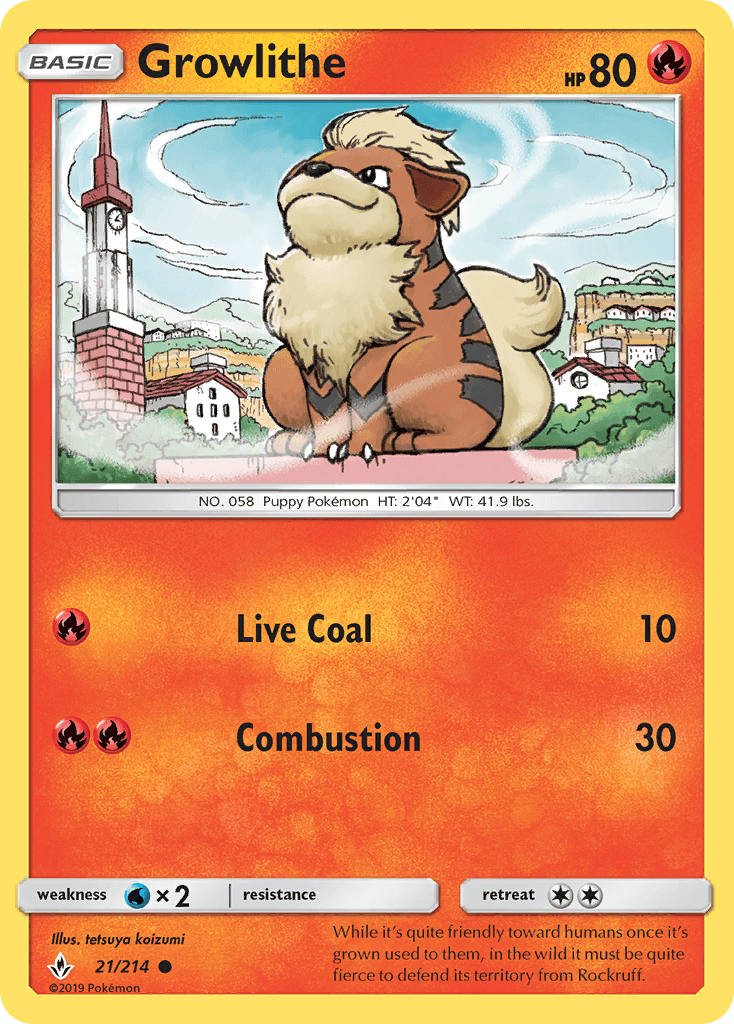 Growlithe from Unbroken Bonds