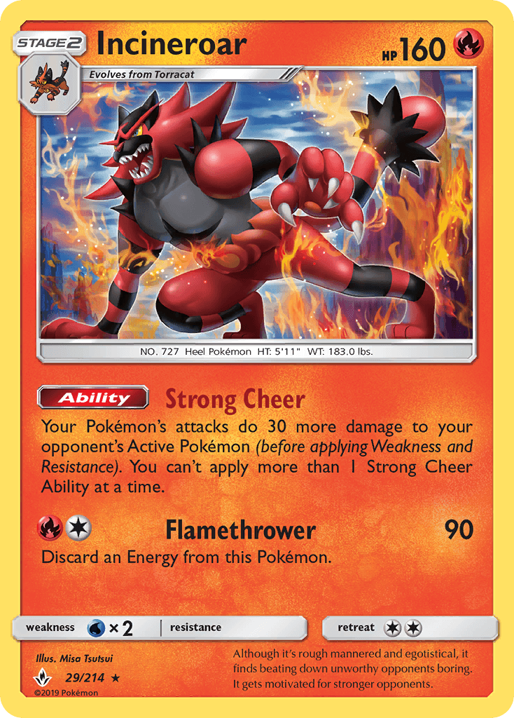 Incineroar from Unbroken Bonds