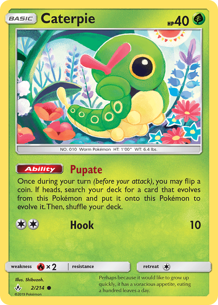 Caterpie from Unbroken Bonds