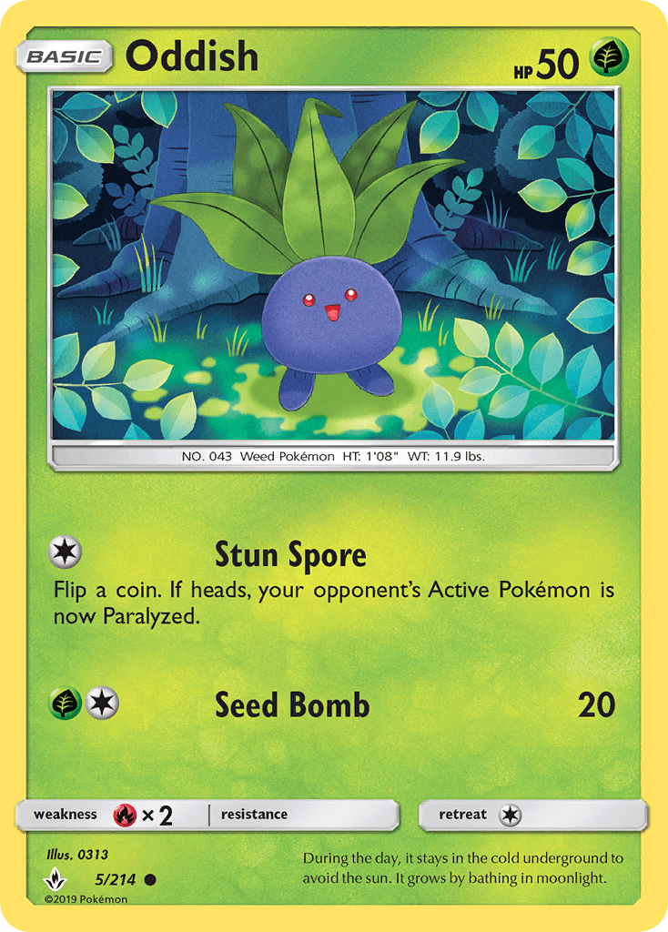 Oddish from Unbroken Bonds